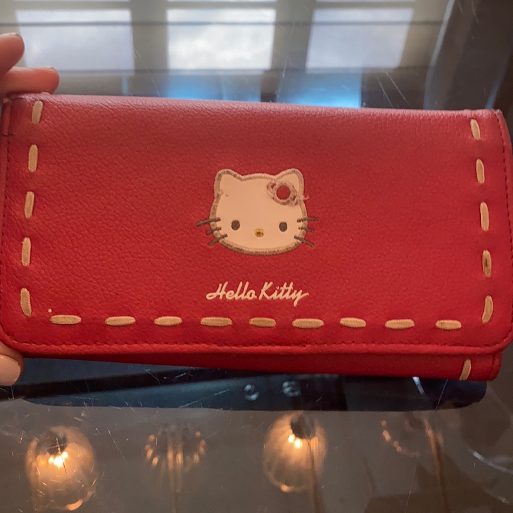 Hello kitty red long wallet